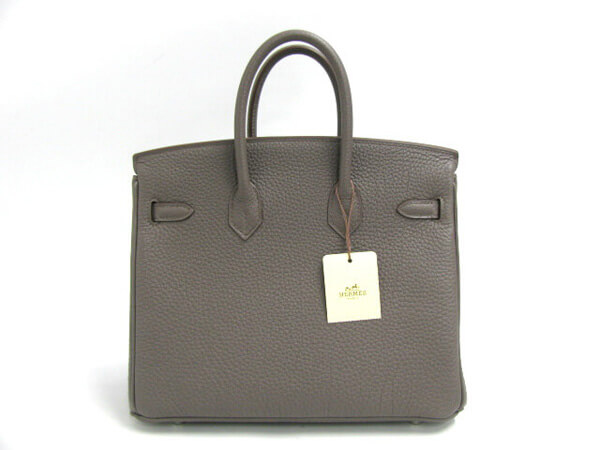 エルメス バーキン25(トゴ/エタン/シルバー/金具)【新品】